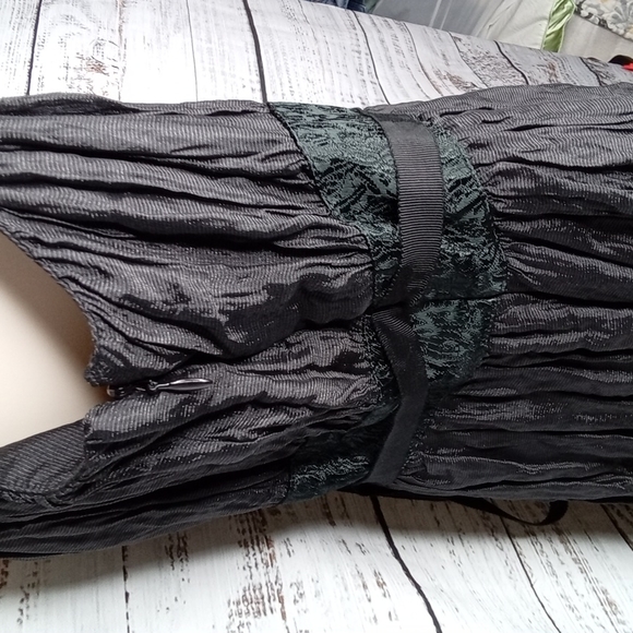 Mimi Maternity Silk Blend Dress With Spaghetti Straps Black. Lined. Sz Small - Picture 6 of 9